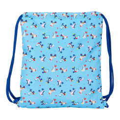 Сумка-рюкзак на веревках Rollers Moos M196 Светло Синий Разноцветный