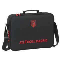 Школьный портфель Atlético Madrid Чёрный (38 x 28 x 6 cm)