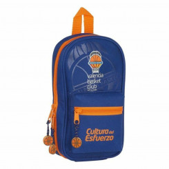Seljakoti pliiatsiümbris Valencia Basket Blue Orange