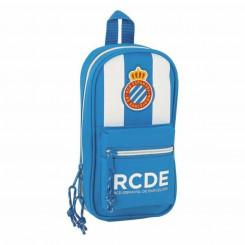 Backpack Pencil Case RCD Espanyol Blue White (33 Pieces)