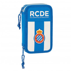 Double Pencil Case RCD Espanyol Blue White (28 pcs)