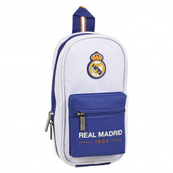 Backpack Pencil Case Real Madrid C.F. Blue White (33 Pieces)