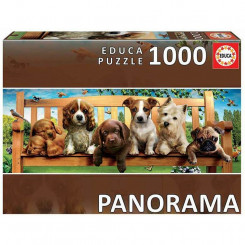 Pusle Educa Dogs on the Bench 1000 pcs
