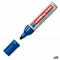 Перманентный маркер Edding 550 3-4 мм Синий (10 шт.)