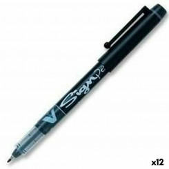 Ручка с жидкими чернилами Pilot V-Sign Black 0,6 мм (12 шт.)