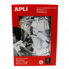 Бирки для подвешивания Apli White 1000 шт. (13 x 34 мм)