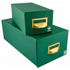 Refillable storage binder Mariola Green (25 x 19 x 25 cm)