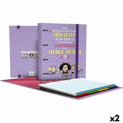 Ringköitja Grafoplas Carpebook Mafalda Lilac A4 (2 ühikut)