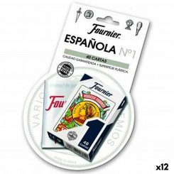Упаковка испанских игральных карт (40 карт) Fournier, 12 шт. (61,5 x 95 мм)