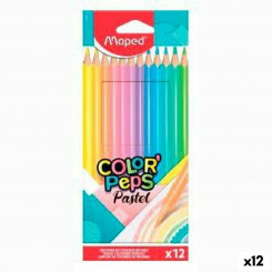 Värvimispliiatsid Maped Color' Peps Multicolour 12 Pieces (12 Units)