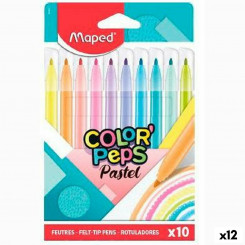 Viltpliiatsite komplekt Maped Color' Peps Multicolour, 10 tükki (12 ühikut)