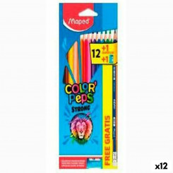 Colouring pencils Maped Color' Peps Strong Multicolour (12 Units)
