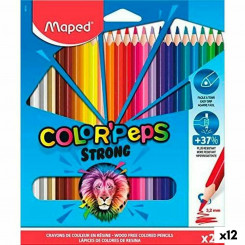 Карандаши цветные Maped Color' Peps Strong Multicolour 24 шт. (12 шт.)