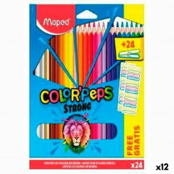Colouring pencils Maped Color' Peps Multicolour 24 Pieces (12 Units)