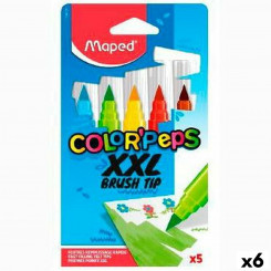 viltpliiatsid Maped Color' Peps Jumbo XXL Multicolour 5 Pieces (6 Pieces)