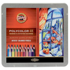 Värvimispliiatsid Michel Polycolor Multicolour 48 Pieces