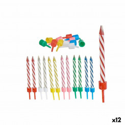 Candle Set Multicolour Birthday (12 Units)