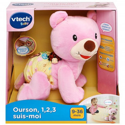 Kohev mänguasi Vtech Baby Bear, 1,2,3 Follow Me Musical, roosa