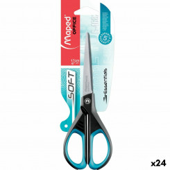 Scissors Maped Essentials Soft E4682 Black Blue Stainless steel 17 cm (24 Units)