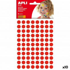 Kleebised Apli Kids Gomets Circular Red (10 ühikut)