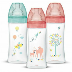 Set of baby's bottles Dodie 3 uds (330 ml)