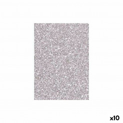 Eva Rubber Glitter Silver 50 x 70 см (10шт.)