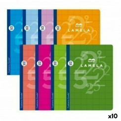 Notebook Lamela Multicolour 5 mm 50 Sheets Quarto (10Units)