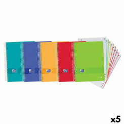 Set of exercise books Oxford Multicolour A4+ 160 Sheets (5 Units)