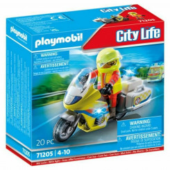 Игровой набор для автомобилей Playmobil 71205 Мотоцикл, 20 предметов