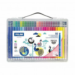 felt-tip pens Milan Multicolour 50 Pieces