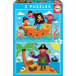2-puzzle komplekt Educa 20 tükki piraadid