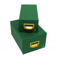 Refillable storage binder Mariola GELTEX 12,5 x 9,5 x 25 cm Green Cardboard