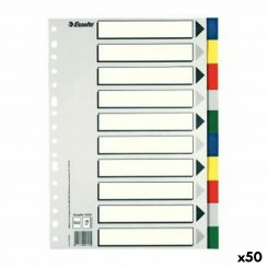 Разделители Esselte Multicolour 10 листов Din A4 (50 шт.)