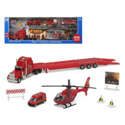 Игровой набор Суперконтейнер Пожарный автомобиль-перевозчик
