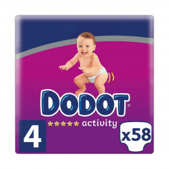 Disposable nappies Dodot Activity Size 4 9-14 kg 58 Units