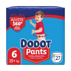 Disposable nappies Dodot Pants 15+ kg Size 6 27 Units