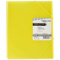 Organiser Folder Grafoplas Maxiplás Yellow A4 Spiral