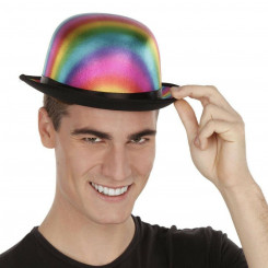 Шляпа-котелок My Other Me Разноцветная Радуга Один размер