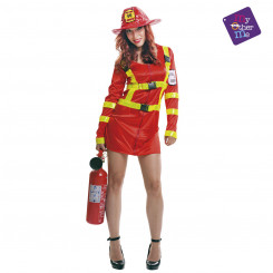 Kostüüm täiskasvanutele Minu teine mina, punane tuletõrjuja (2 tükki)