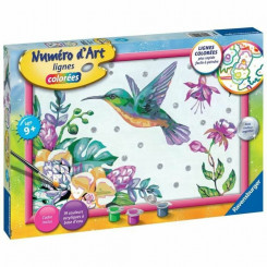 Pictures to colour in Ravensburger Hummingbird and Exotic Flowers