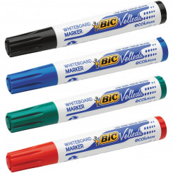 Whiteboard Marker Bic Velleda 4 Units Multicolour