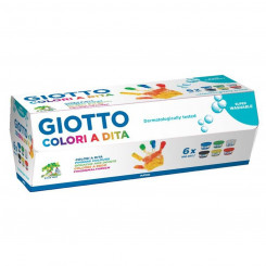 Краска для пальцев Giotto Multicolour 6 шт. 100 мл
