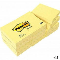 Notepad Post-it 38 x 51 mm Yellow (15 Units)