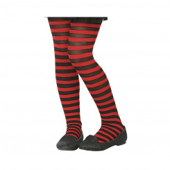 Costume Stockings One size Striped Red