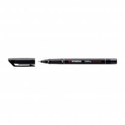 Перманентный маркер Stabilo OHPen Black 0,4 мм (10шт.)