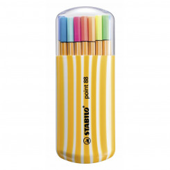 Set of Felt Tip Pens Stabilo Point 88 20 Pieces Multicolour