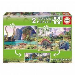 Lapse pusle Dino World Educa 200 tükki (2 x 100 tk)
