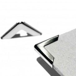 Metal corners for folders Displast 100 Units Silver nickel