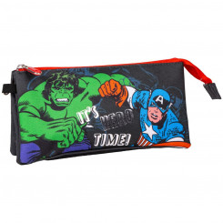 Тройная сумка для переноски The Avengers Multicolour 22,5 x 2,5 x 11,5 см
