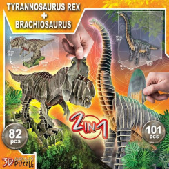 3D-mõistatus Educa dinosauruste pusle x 2